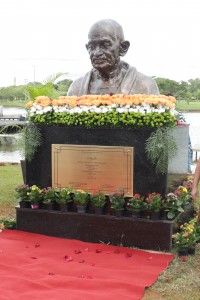 Brasília, 09.01.2020//Inauguração do busto de Mahatma Gandhi no Parque da Cidade Sarah Kubitschek.Foto Luís Tajes/Setur-DF