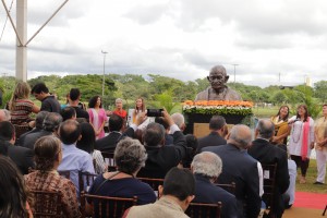 Brasília, 09.01.2020//Inauguração do busto de Mahatma Gandhi no Parque da Cidade Sarah Kubitschek.Foto Luís Tajes/Setur-DF
