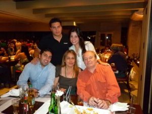 Joseline em Família (Esposa Sônia e filhos: Simon, Yuri e Yrina)