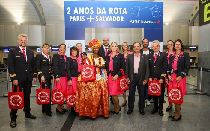 Fique por dentro: Voo entre Paris e Salvador completa dois anos e ganha celebrações do Governo da Bahia e Air France